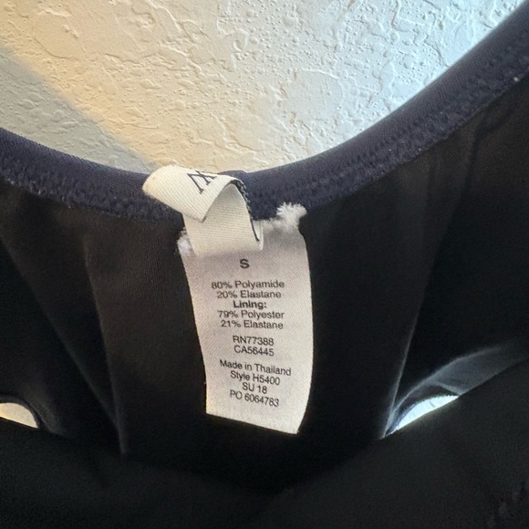 J. Crew Navy Blue One-Piece Low Back Swimsuit - Picture 3 of 3